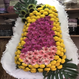  Kütahya Çiçek Siparişi cinya ve gerberadan model sepet