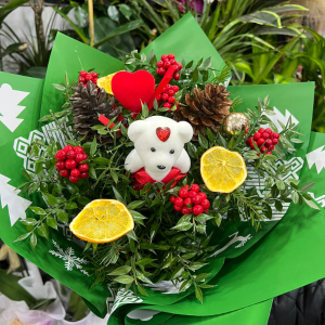  Kütahya Çiçek Siparişi - yeşil paketli kokina